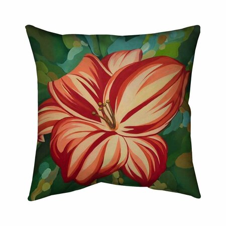 BEGIN HOME DECOR 20 x 20 in. Blooming Daylilies-Double Sided Print Indoor Pillow 5541-2020-FL241